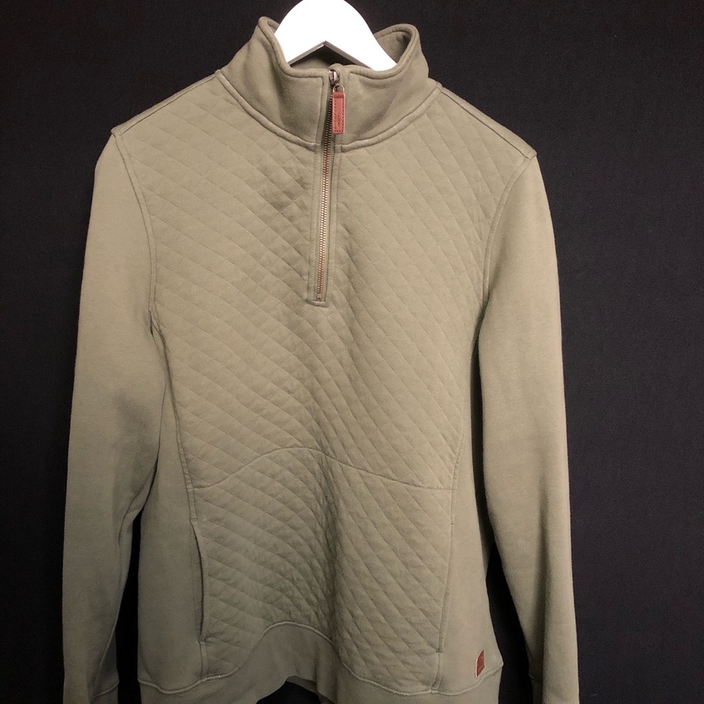 Quilted Quarter Zip Pullover